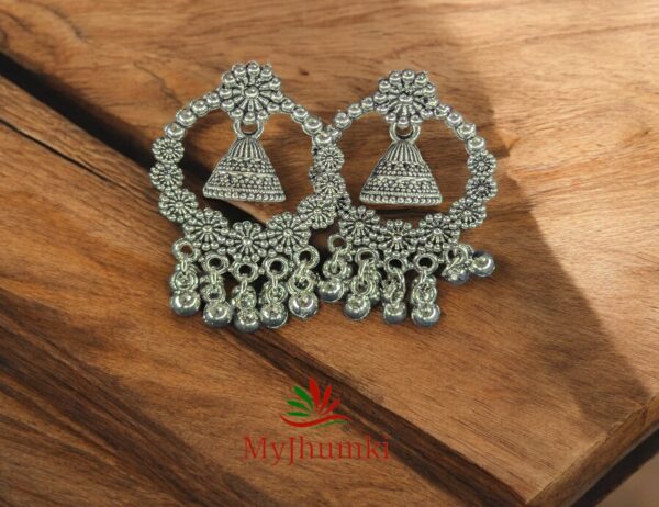 Oxidised Jhumka Earring For Women